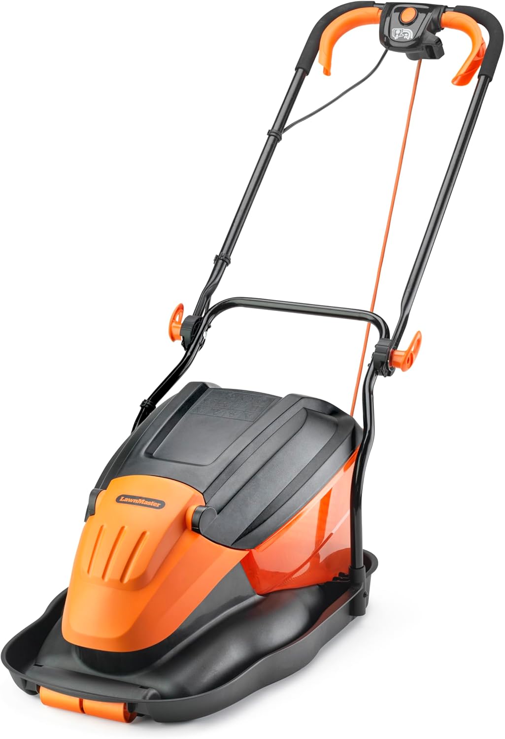 LawnMaster Tondeuse électrique 1800 W 36 cm – Boîte de collecte d'herbe, hauteurs de coupe réglables, pour pelouses moyennes à grandes