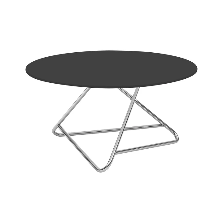 Softline - Tribeca Beistelltisch, small, Chrom / schwarz lackiert
