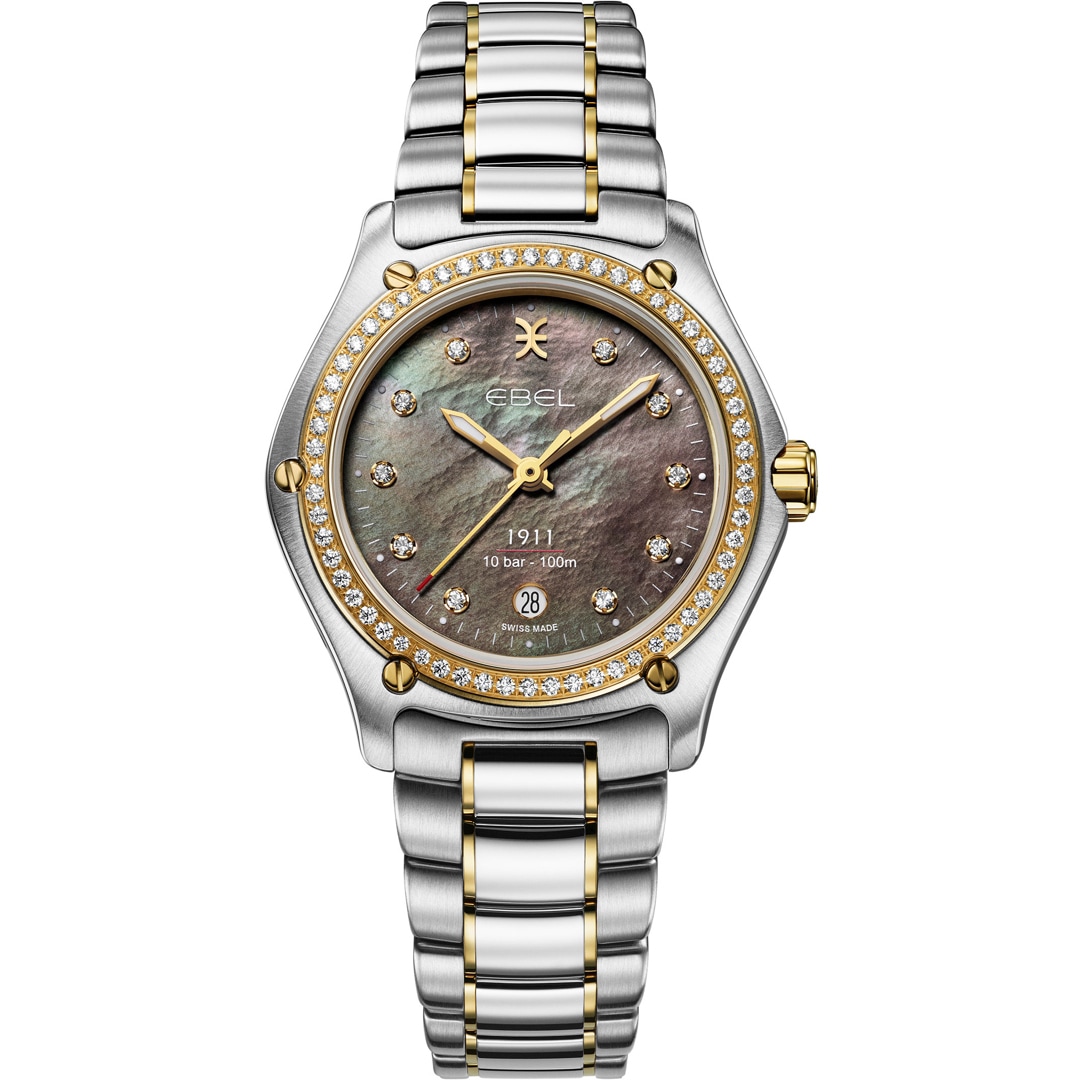 Ebel 1911 Lady Diamonds Bicolor / Dunkelgrau