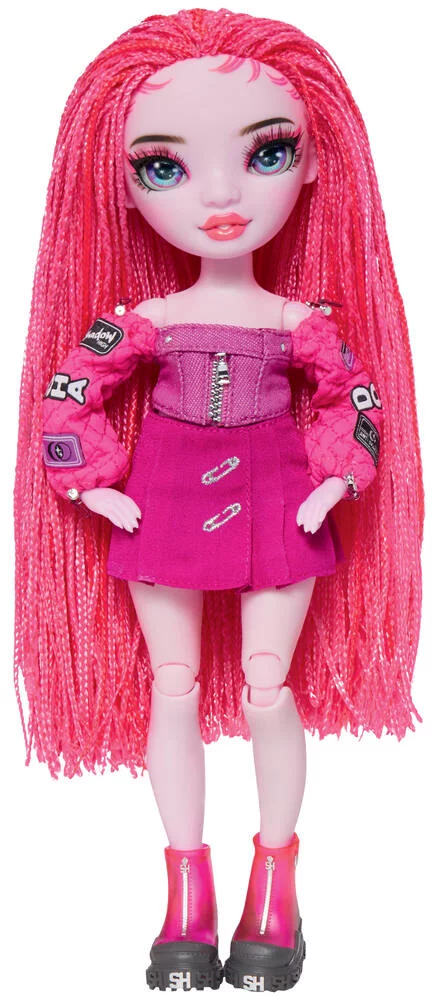 SHADOW HIGH -POUPEE MANNEQUIN  27 CM PINKIE JAMES ROSE AVEC COMPAGNON ET ACCESSOIRES