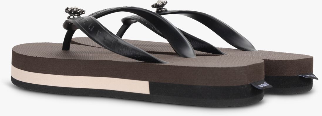 UZURII bruine uzurii teenslippers mondriaan switch mid heel