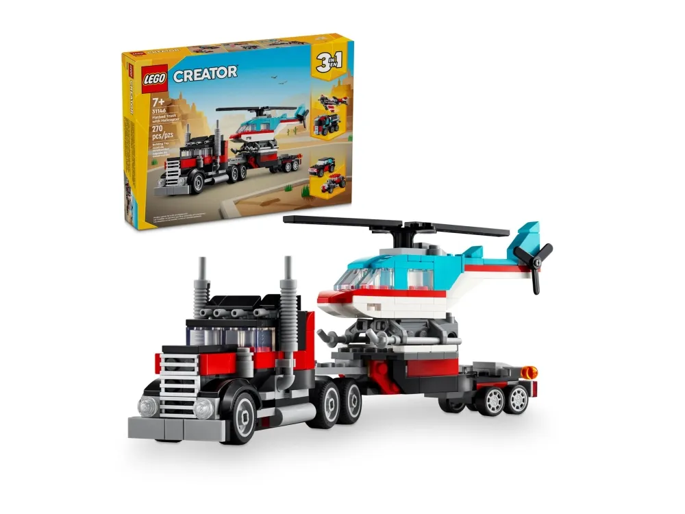 LEGO Creator 31146 Blokvogn med helikopter