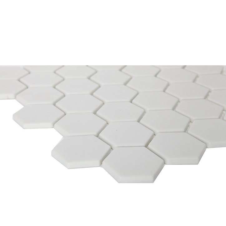 Mosaïque blanc 30x30cm Plain GoodHome