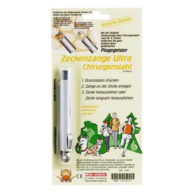 Zeckenzange Ultra Chirurgenstahl, 1 St