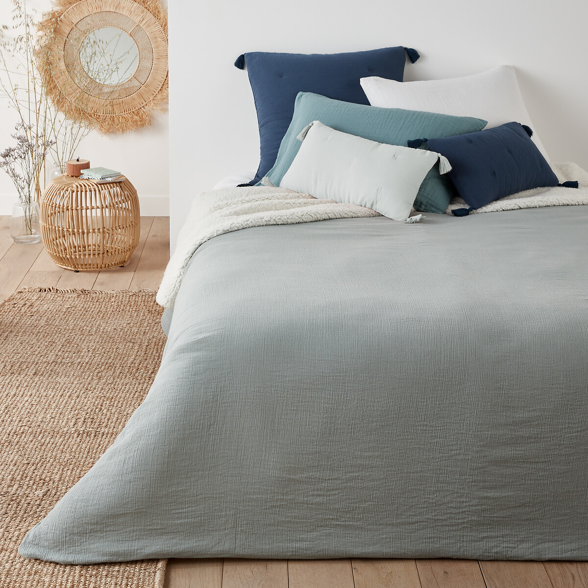 LA REDOUTE INTERIEURS<br>Effen bedprei em tetra/sherpa Kumla