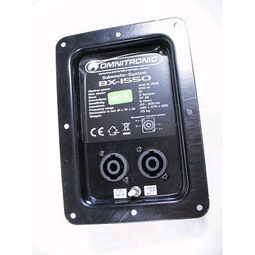 Omnitronic crossover met connectionboard voor BX-1550 subwoofer