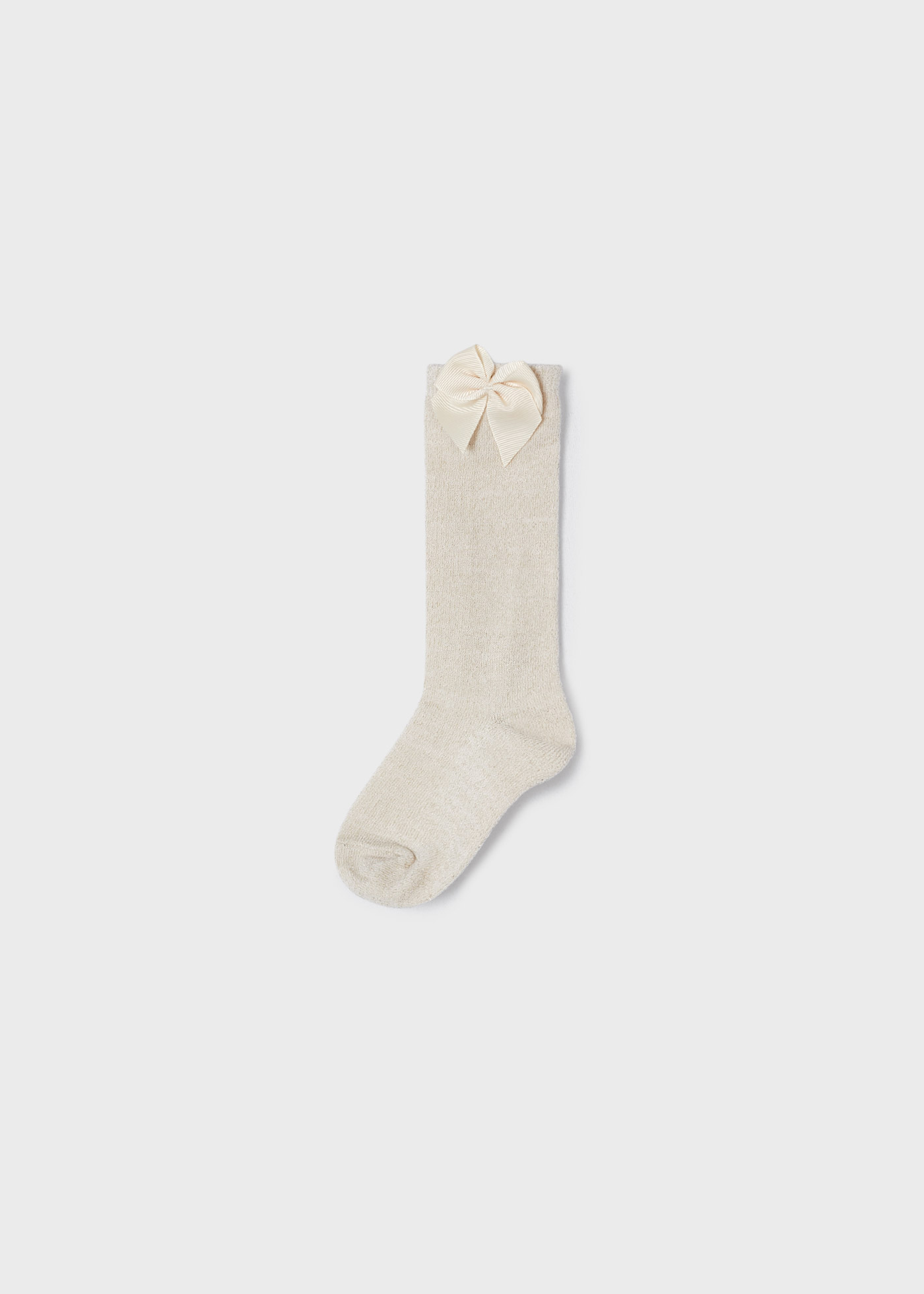 Meias de fio metálico para meninas