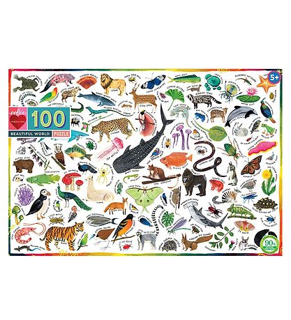 Eeboo Puzzlespiel - 100 Teile - Schöne Welt