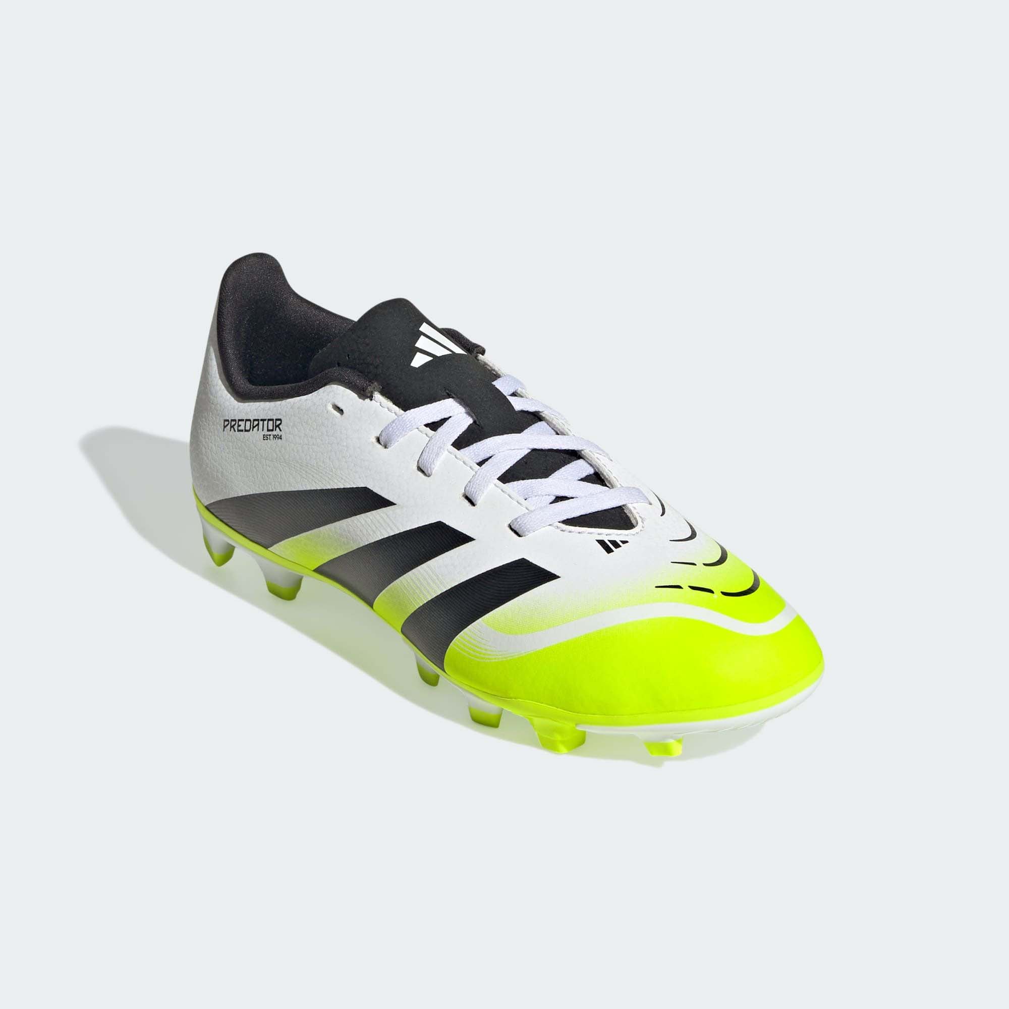 Predator Club FG/MG Junior Cloud White/Core Black/Lucid Lemon