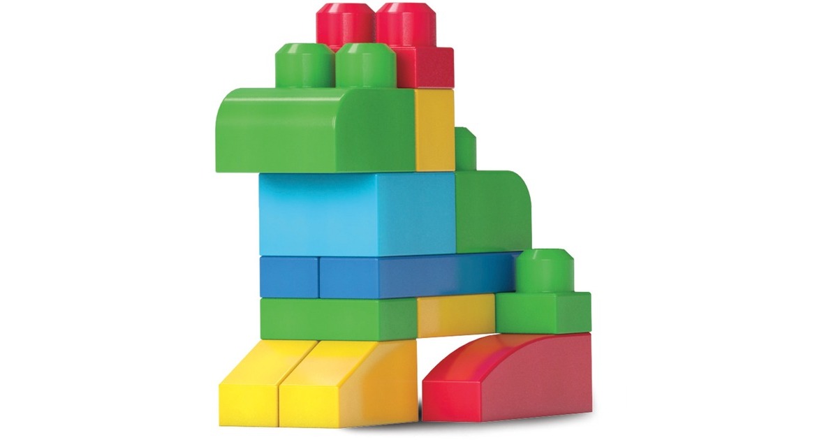 MattelFirst Builders - Big Building Bag (Classic), 60 stuks Constructiespeelgoed  (DCH55)