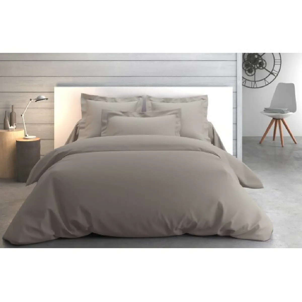 ANNE DE SOLENE Housse de couette Vexin - Brume-260x240cm