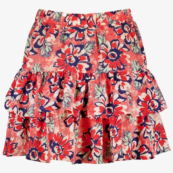 TwoDay dames rok met bloemenprint rood
