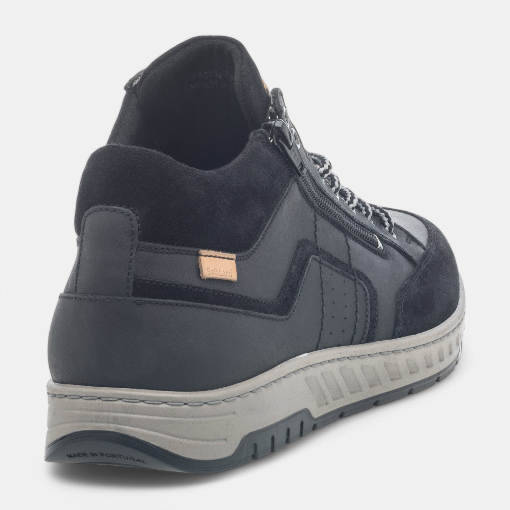 Derbies pieds sensibles Homme en cuir noir