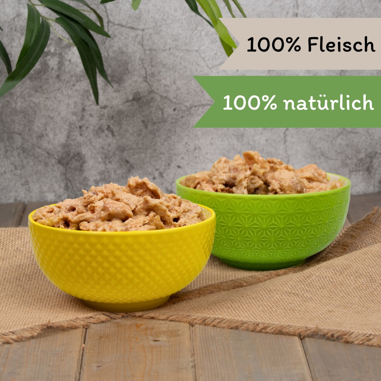 Lyra Pet Lecker.Pet Balu's 100 % Huhn und Truthahn Katzenfutter Nassfutter 6x400 g