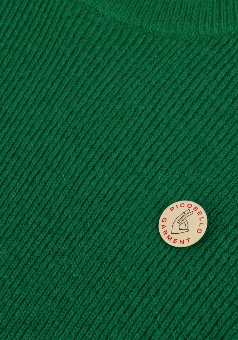 SCOTCH & SODA groene scotch & soda trui rib-knit wool-blend crewneck pullover