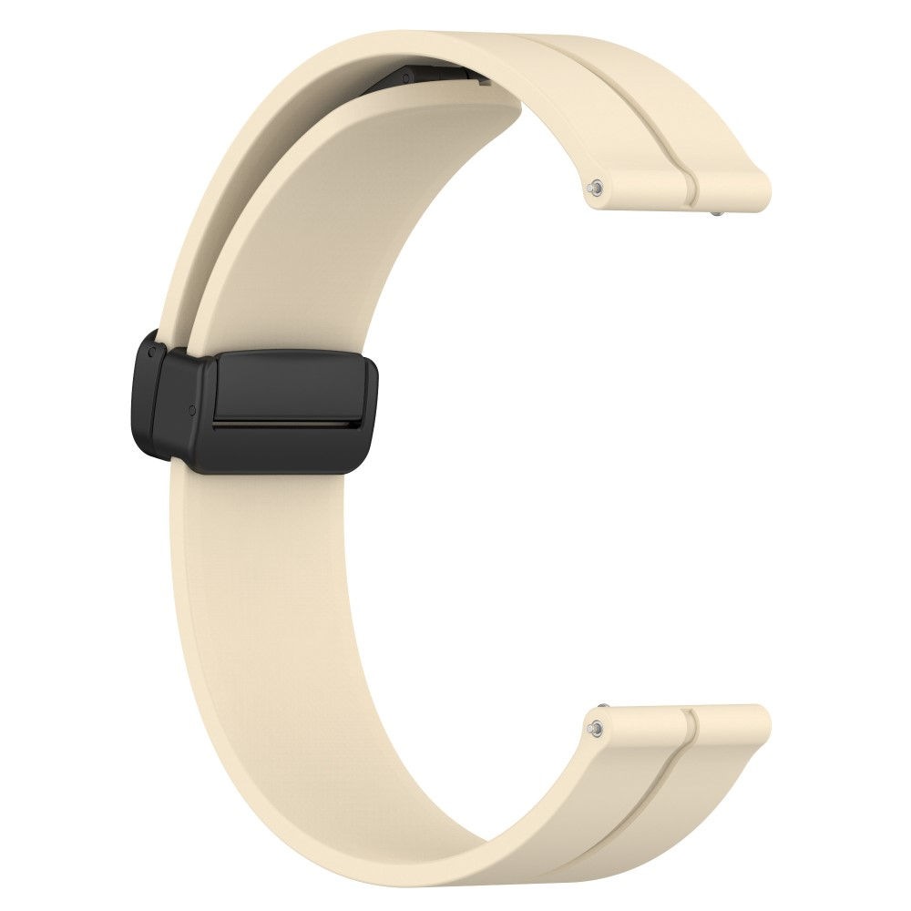 Samsung Galaxy Watch 4 Classic (42mm) Magnet Silikon Armband Split Design (Gelenkumfang: 180 - 220mm) - Beige