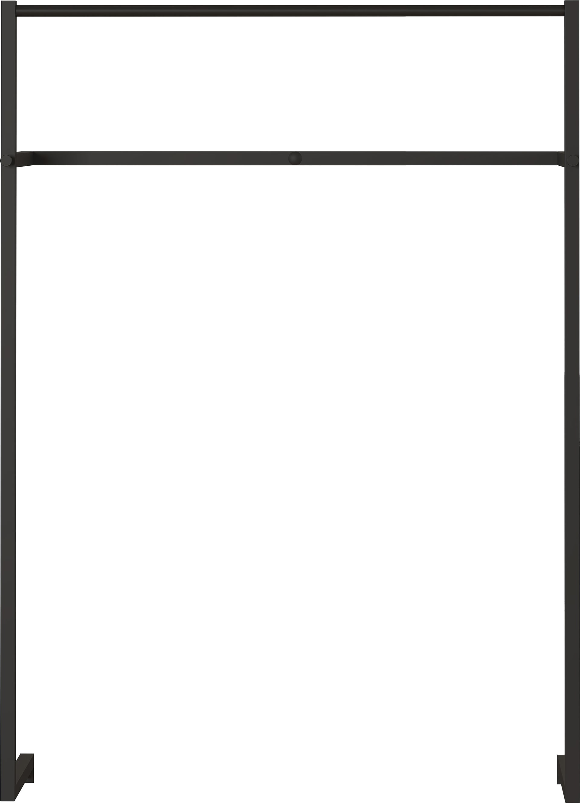 Garderobenstange VIDAGO 80 x 110 cm schwarz