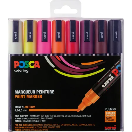 Posca Marker UNI POSCA PC-5M 8er Set
