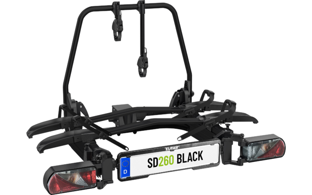 Eufab SD260 Kupplungs-Fahrradträger für Flügeltür Kastenwagen für 2 Fahrräder, E-Bike geeignet