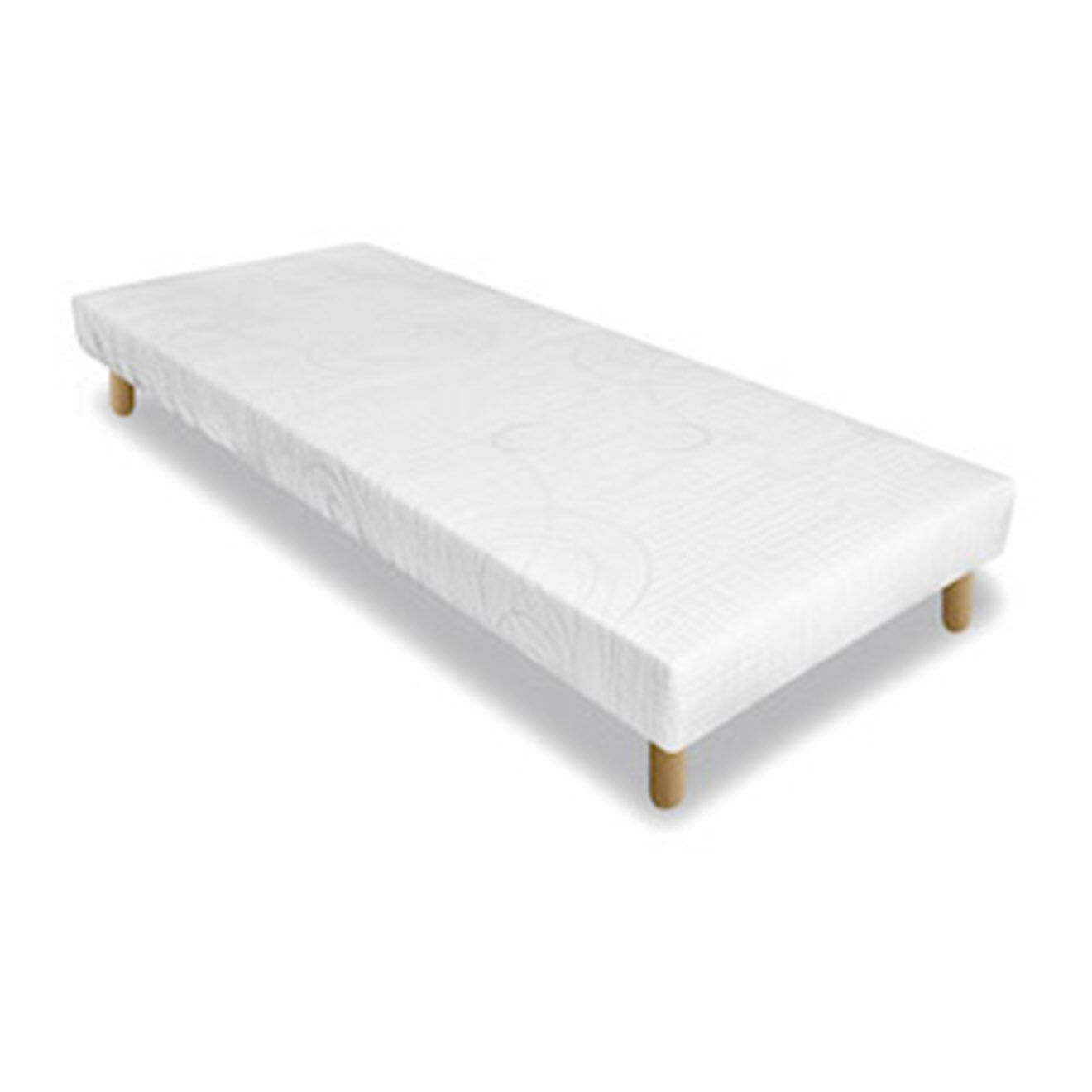 Literie suite hotel Sommier Encadrement Top Confort blanc - 90x200 cm