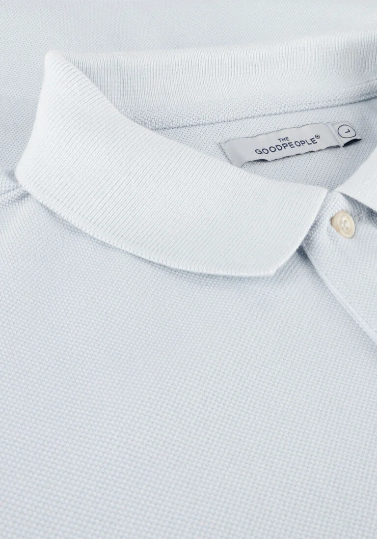 THE GOODPEOPLE lichtgrijze the goodpeople polo paul