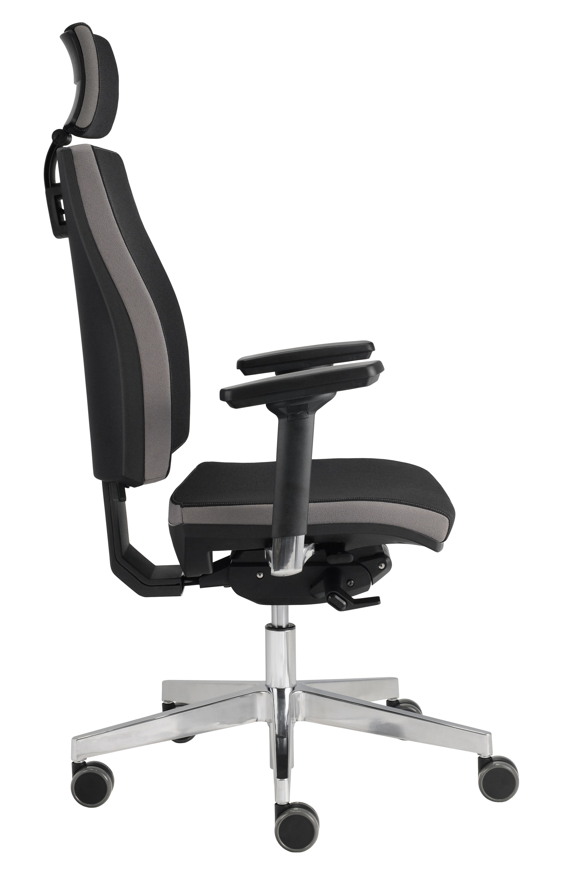 Drehstuhl PREMIUM I 70 x 133 x 70 cm schwarz/ chromfarbig