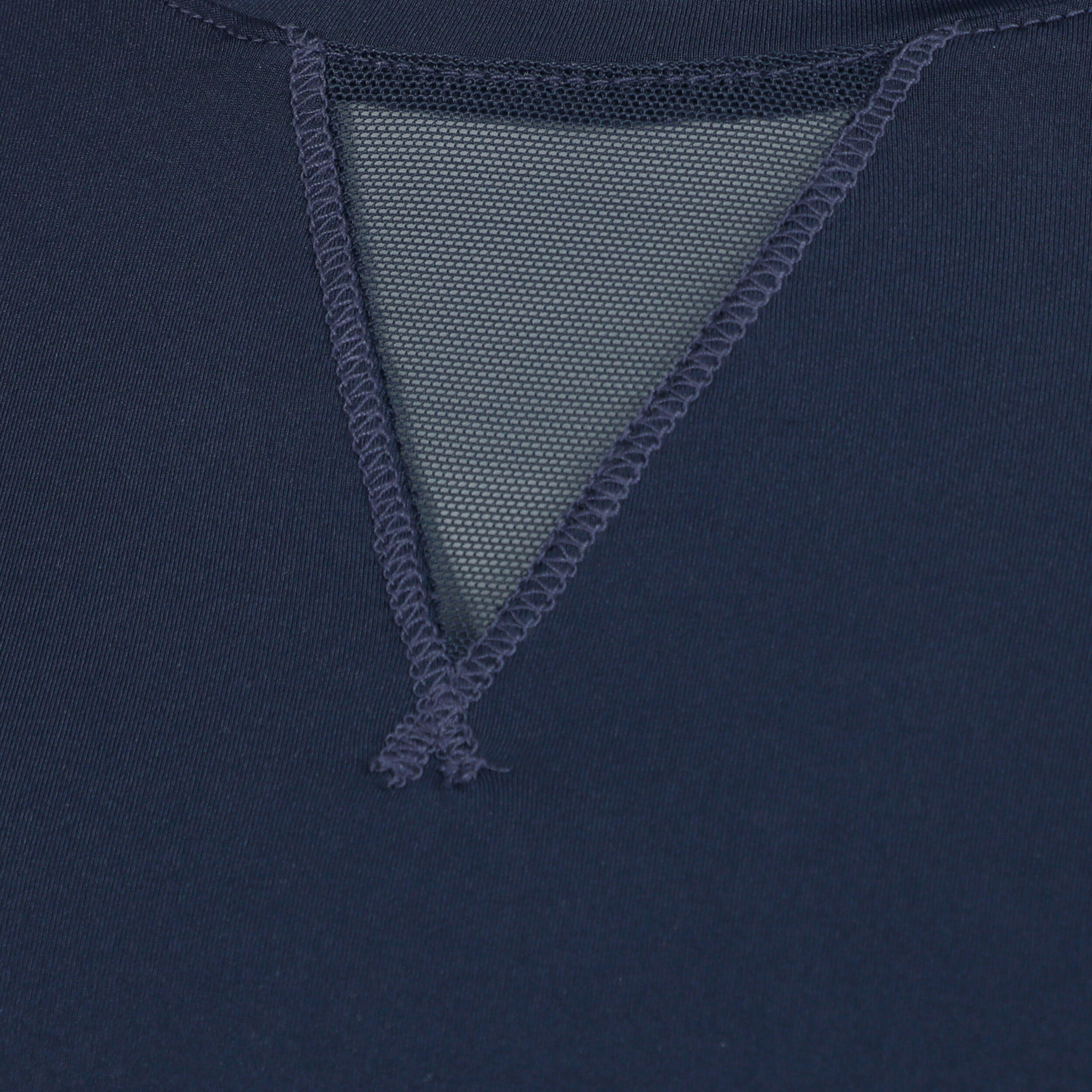 Lucky in Love High Low Breezy Haut Manches Longues Femmes - Bleu Foncé