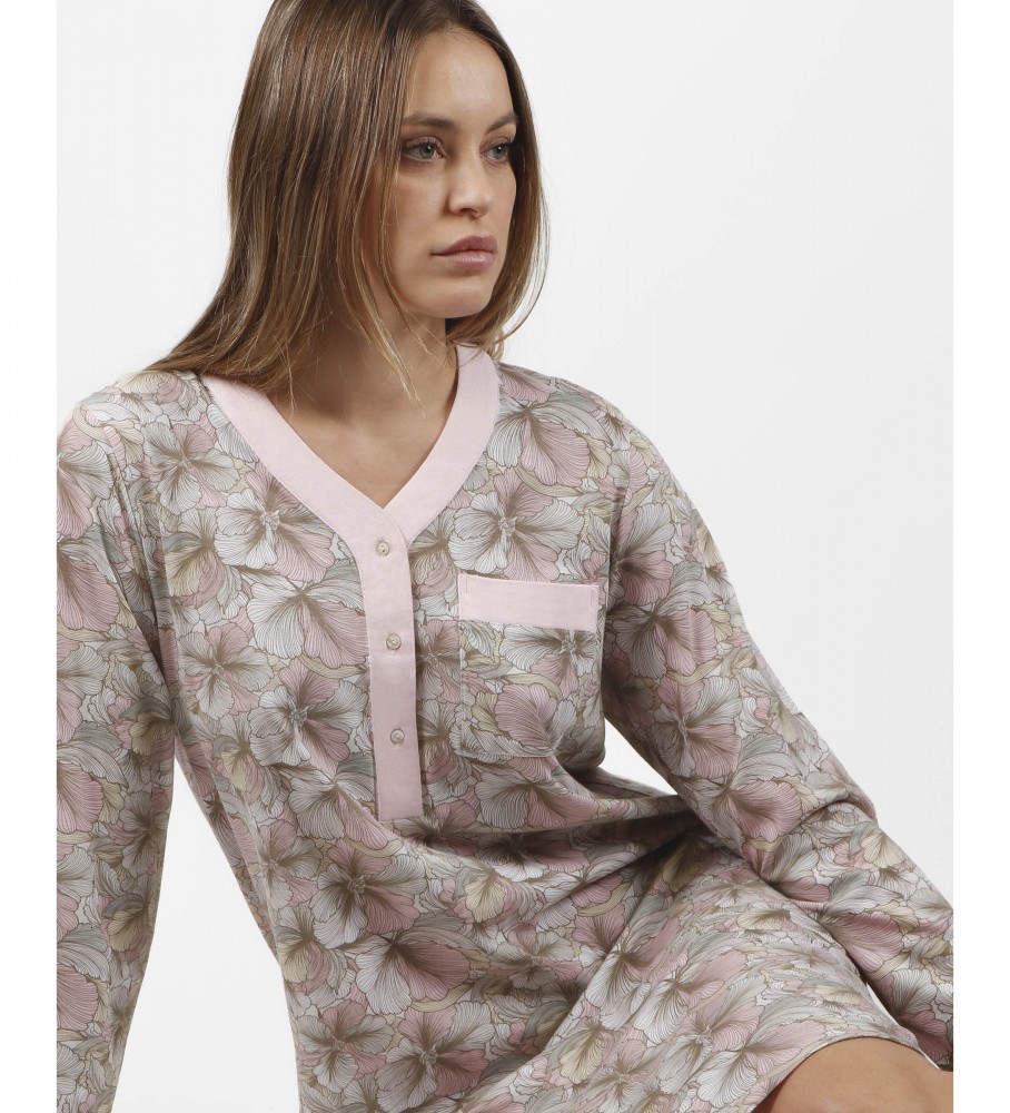 Admas Camisola Made With Love rosa, gris