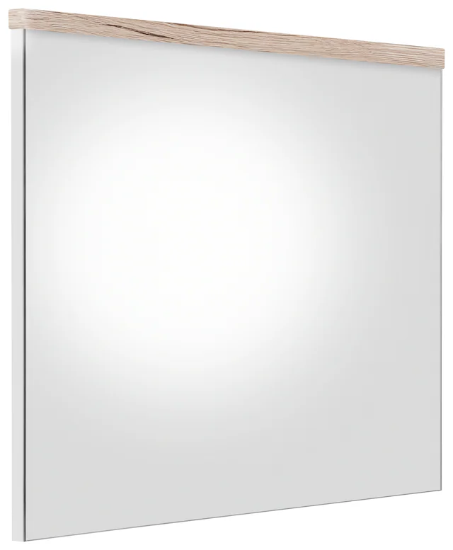 welltime Badspiegel »Toulon« Wandspiegel mit Echtholzoptik-Detail - Masse (B/T/H) 60/2/55 cm
