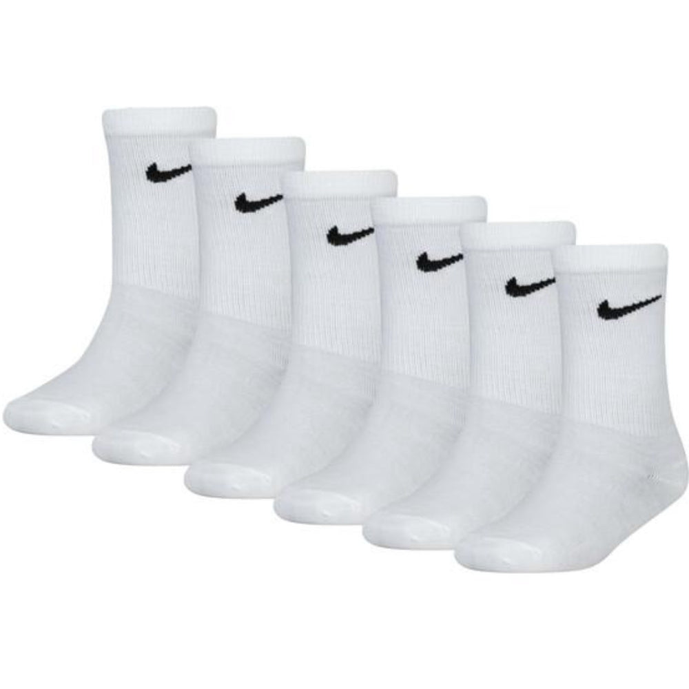 Køb NIKE White Nike Colorful Pak Crew 6-Pak Strømper