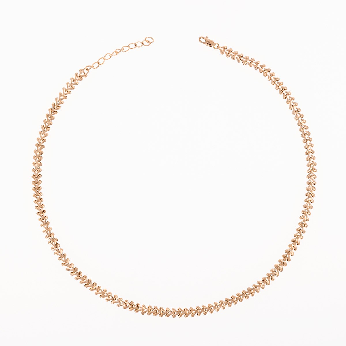 Collier acier rose 45+5cm
