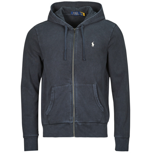 Polo Ralph Lauren - SWEATSHIRT ZIPPE EN MOLETON Negro / Lavado / Descolorido / Negro