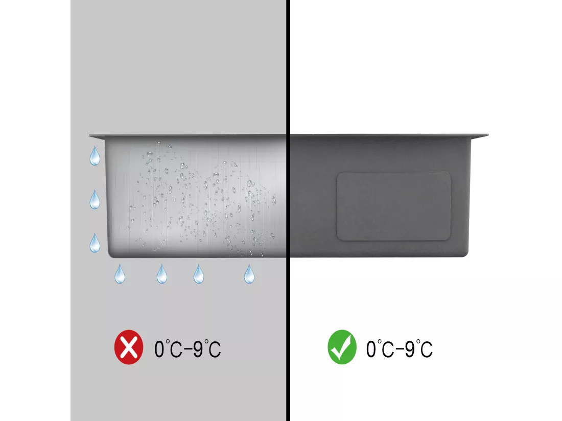 AuraLum Max Évier Cuisine 1 Bac 70*44*19CM Évier Montage à Encastrer,à Fleur/Sous-Plan Acier Inox 304 Évier Brossé avec Siphon/Trop-Plein,EU Modèle