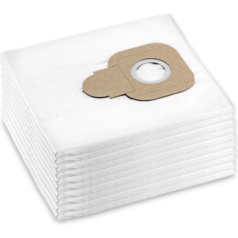 Kärcher - Sachet filtrant toison, 10 Pièce(s), T 10/1, T 10/1 Bp, T 15/1, T 15/1 Bp