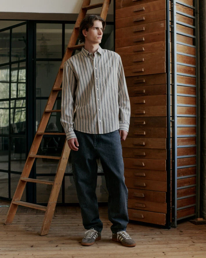 Casual Friday CFPHILIP 2. 0 0169 tweed weave pants Silver mink melange