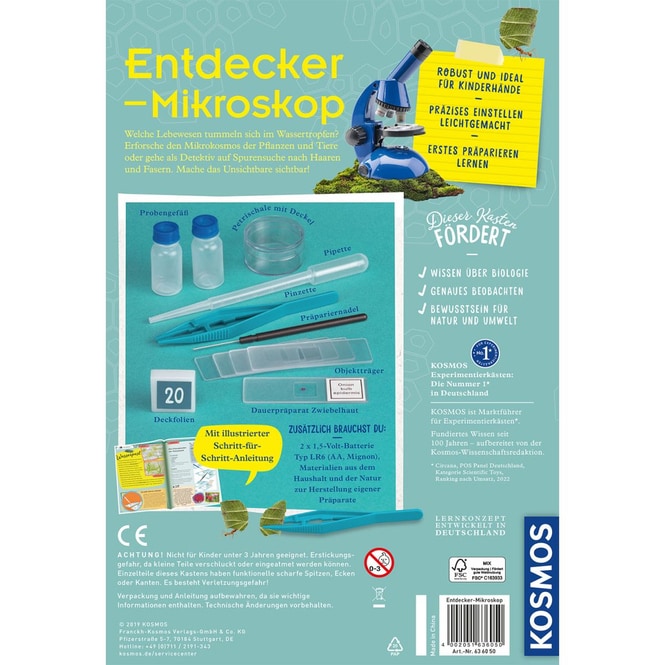 Entdecker-Mikroskop - Experimentierkasten