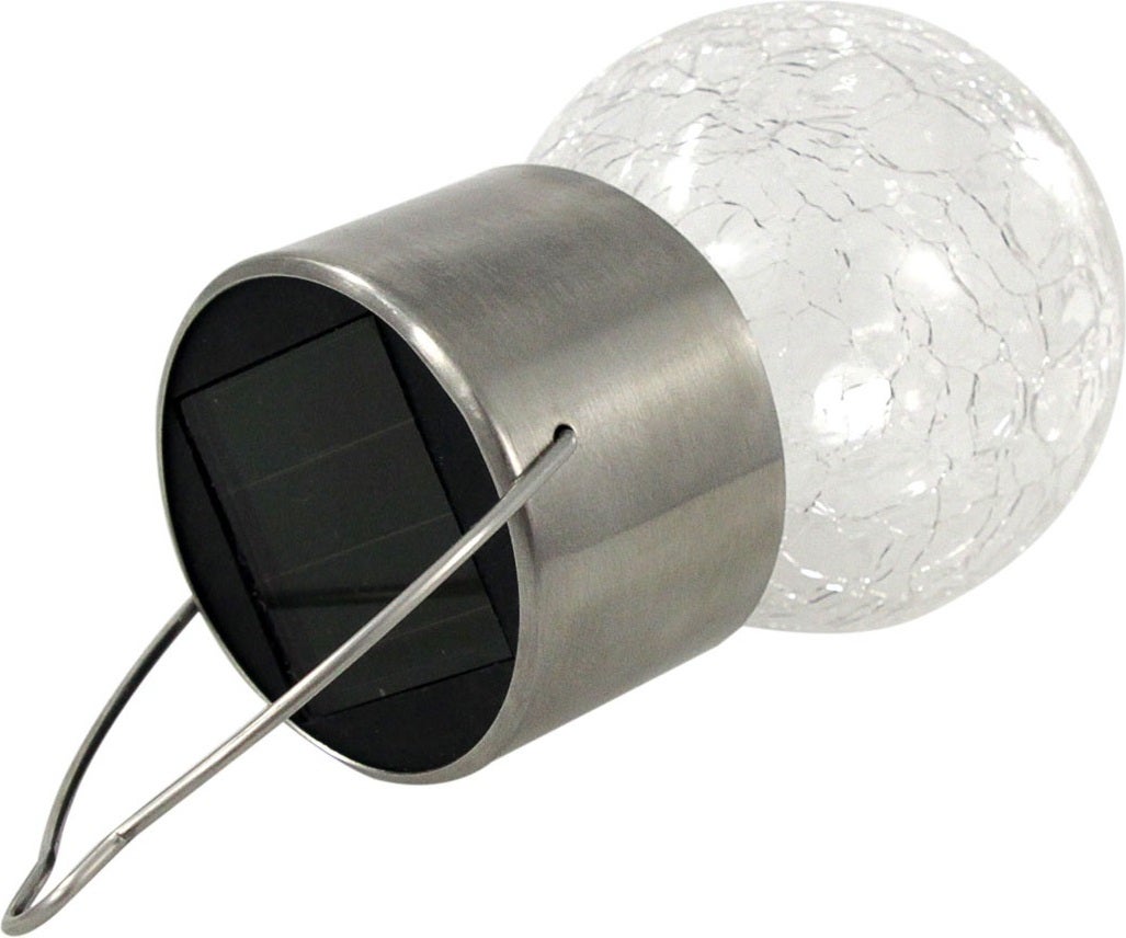 Solar hanglamp transparant warm wit D 6 H 9 cm
