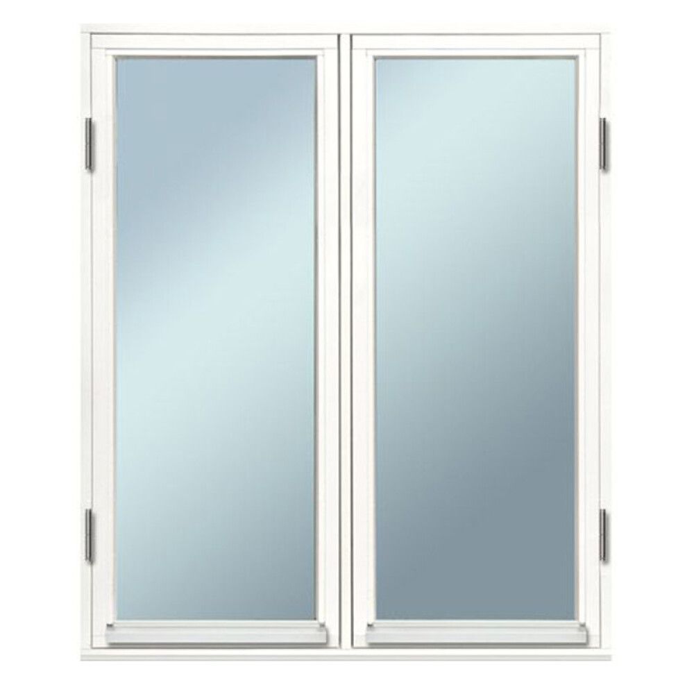 VINDU SOLID ELEMENTS SIDEHENGT 10X12 2-LUFT HVITMALT 2-GLASS