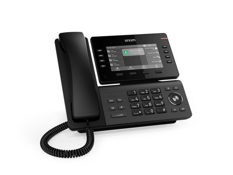 snom Tischtelefon D812 Schwarz Die perfekte Lösung für jedes Büro