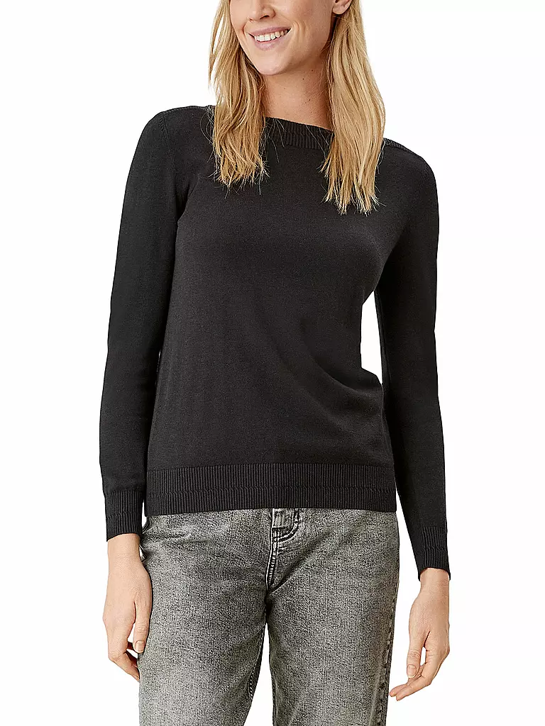 S.OLIVER Pullover  schwarz