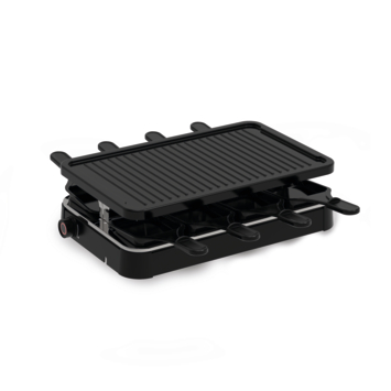 Inventum GR803B  Gourmetset 8 persoons - 1200 watt Zwart