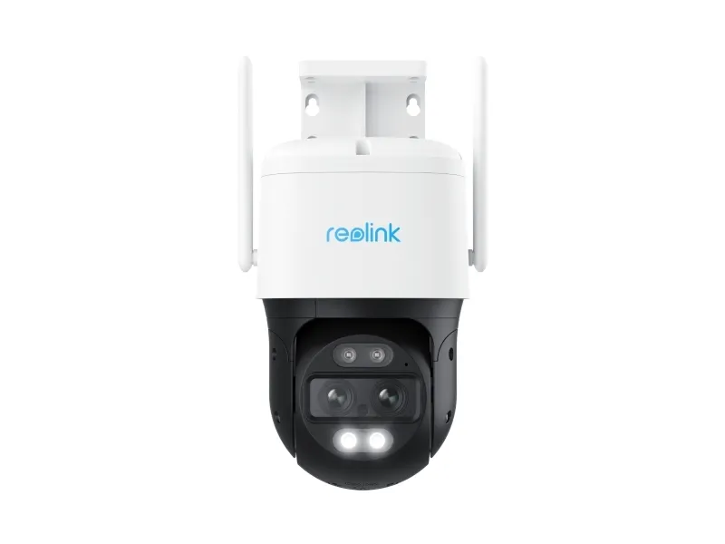 Reolink Trackmix Series W760 - Netværksovervågningskamera - PTZ - kanontårn - udendørs - vandtæt - farve (Dag/nat) - 2 x 8 MP - 3840 x 2160 - 4K - motoriseret - audio - trådløs - WiFi - LAN 10/100 - H.264, H.265 - DC 12 V