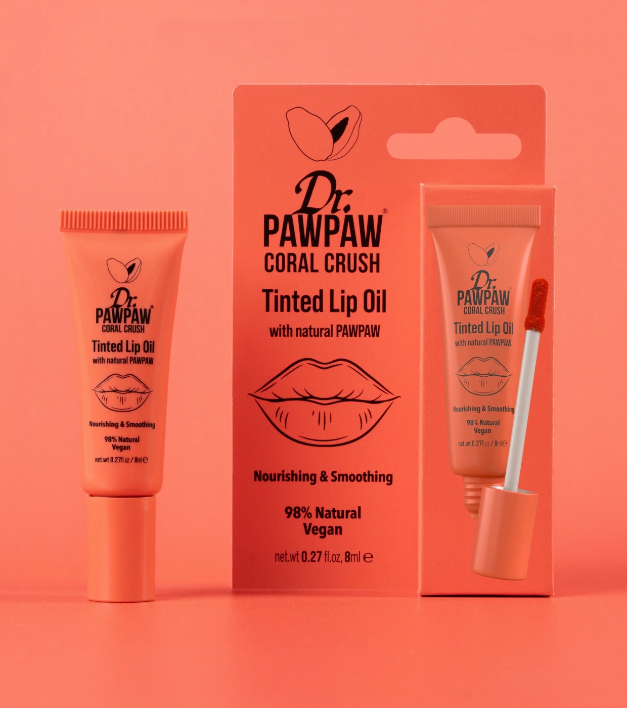 Dr. Paw Paw - Batom Nutritivo - Coral Crush