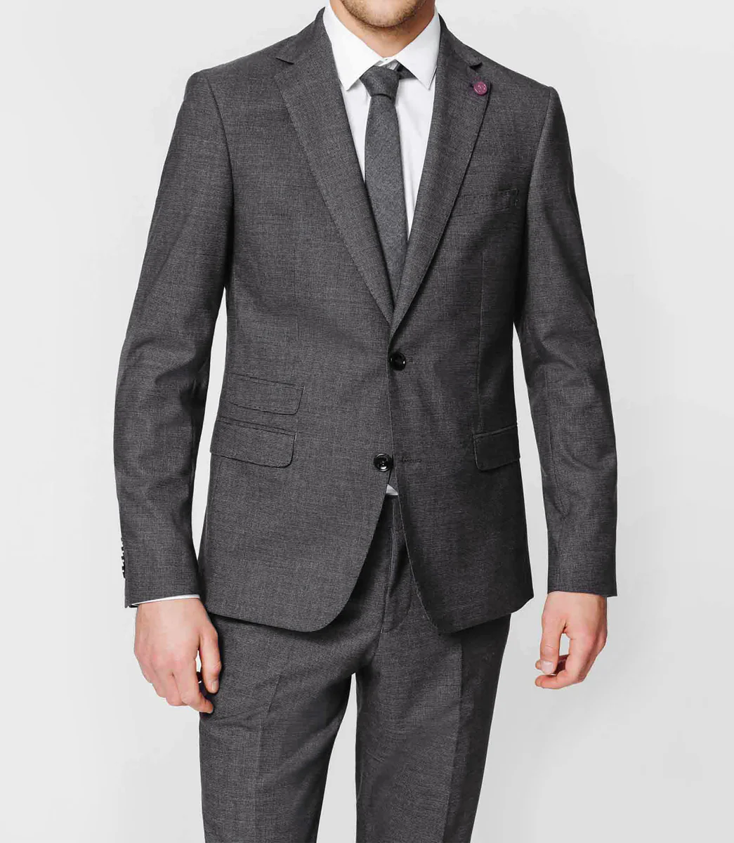 Costume pied de puce gris