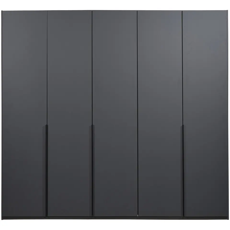 Kledingkast Milaan 5-deurs - grafiet - 236x225x58 cm
