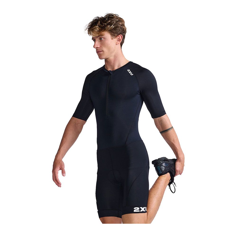 2xu CORE FZ - Combinaison trifonction shorty 6/2 mm Homme black/white