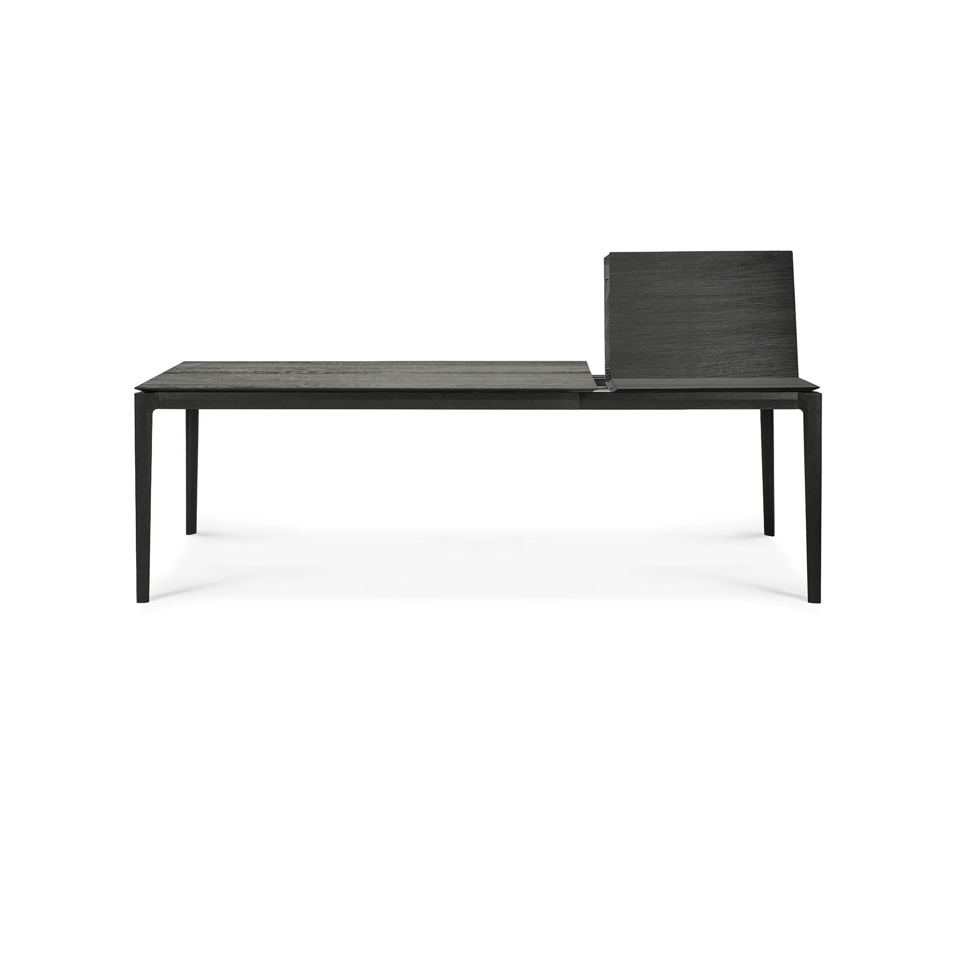 Uitschuifbare eettafel Bok zwart eiken 160/240 cm