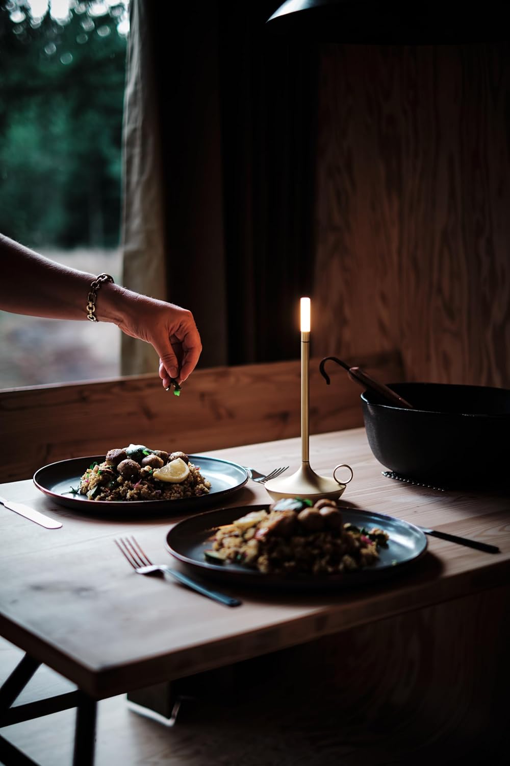 Graypants Wick Tragbare LED-Lampe (Messing, klassisch)