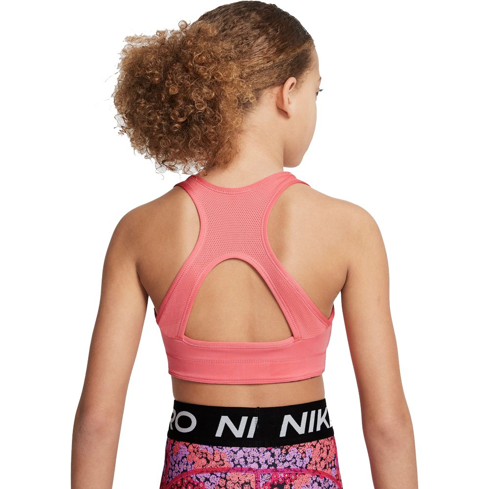 Nike Dri-Fit Swoosh Sport BH Mädchen pink salt