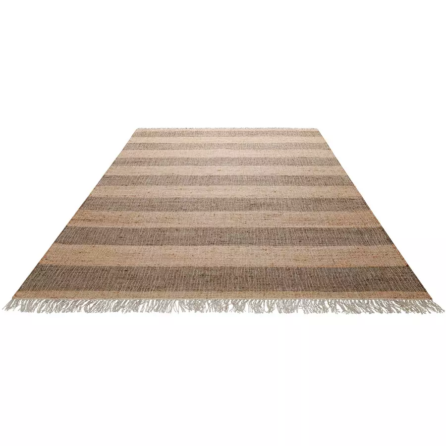 Green Looop Handweb-Teppich Virgil braun,cognac braun